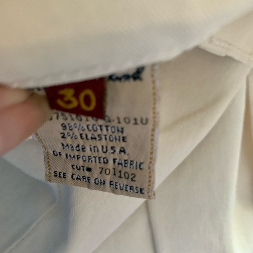 7 For All Mankind White Bootcut Jeans Size 30 - Picture 6 of 7